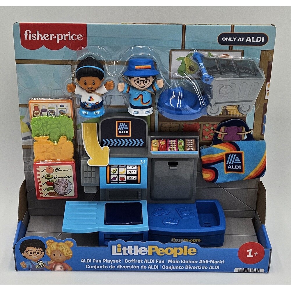 Fisher-Price Little People Aldi Shopping Grocery Checkout Play Set Exclusive New